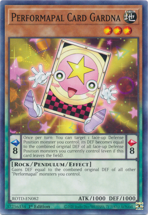 Performapal Card Gardna [ROTD-EN082] Common | Anubis Games and Hobby