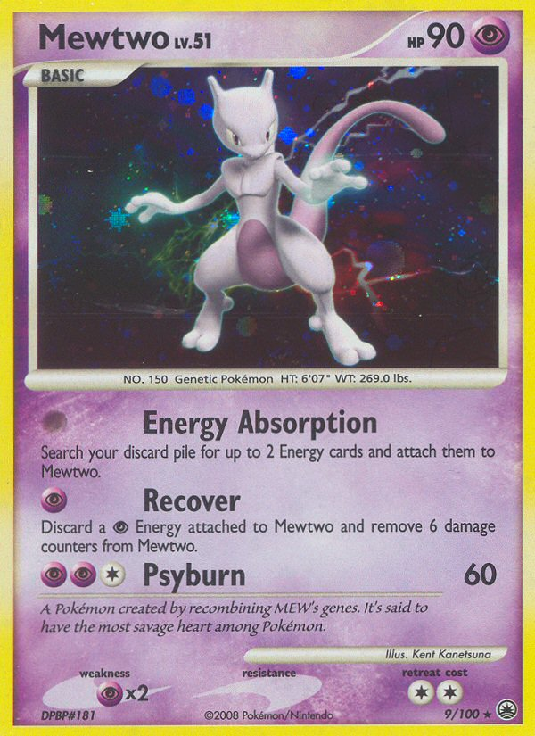 Mewtwo (9/100) [Diamond & Pearl: Majestic Dawn] | Anubis Games and Hobby