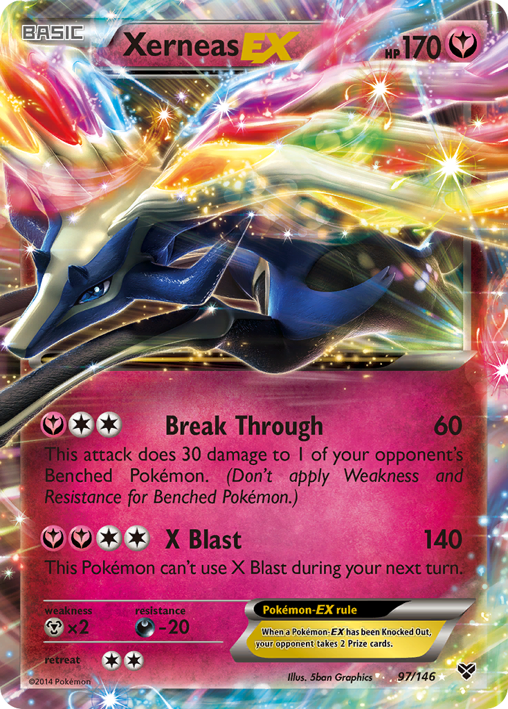 Xerneas EX (97/146) [XY: Base Set] | Anubis Games and Hobby