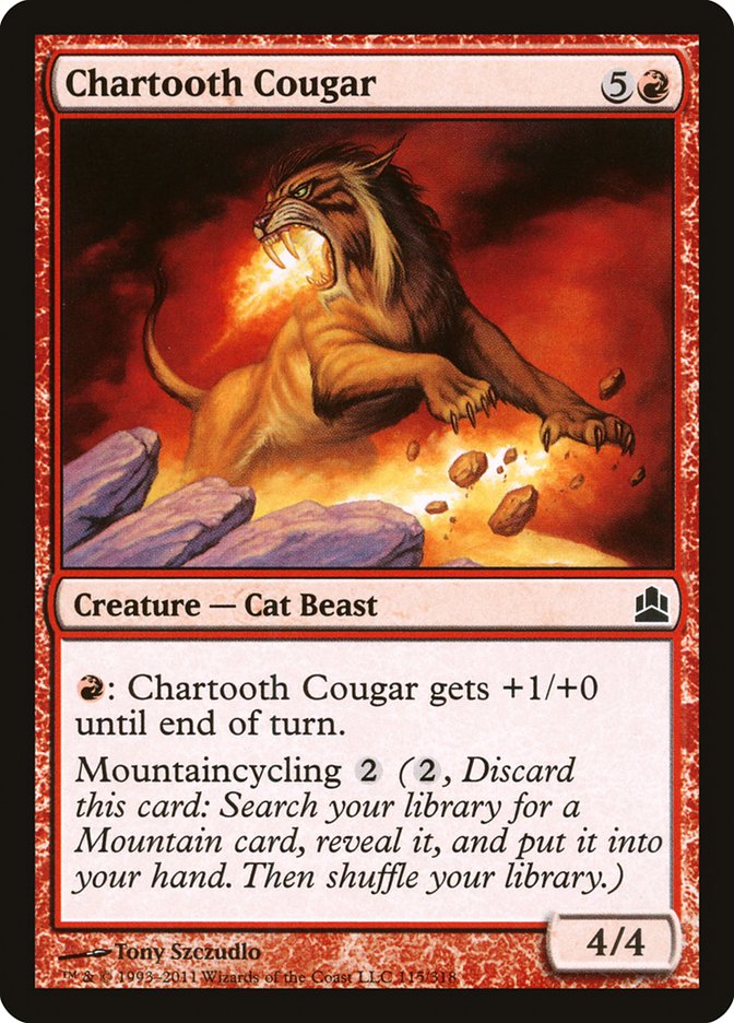 Chartooth Cougar [Commander 2011] | Anubis Games and Hobby