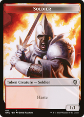 Soldier (017) // Eldrazi Double-Sided Token [Phyrexia: All Will Be One Commander Tokens] | Anubis Games and Hobby