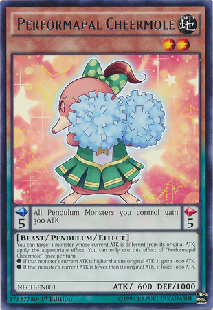 Performapal Cheermole [NECH-EN001] Rare | Anubis Games and Hobby