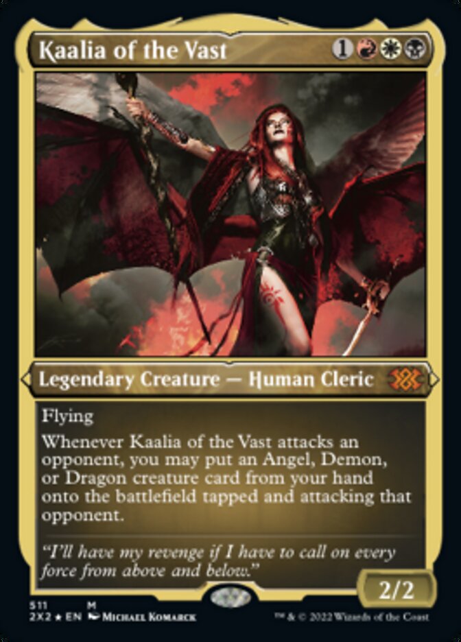 Kaalia of the Vast (Foil Etched) [Double Masters 2022] | Anubis Games and Hobby