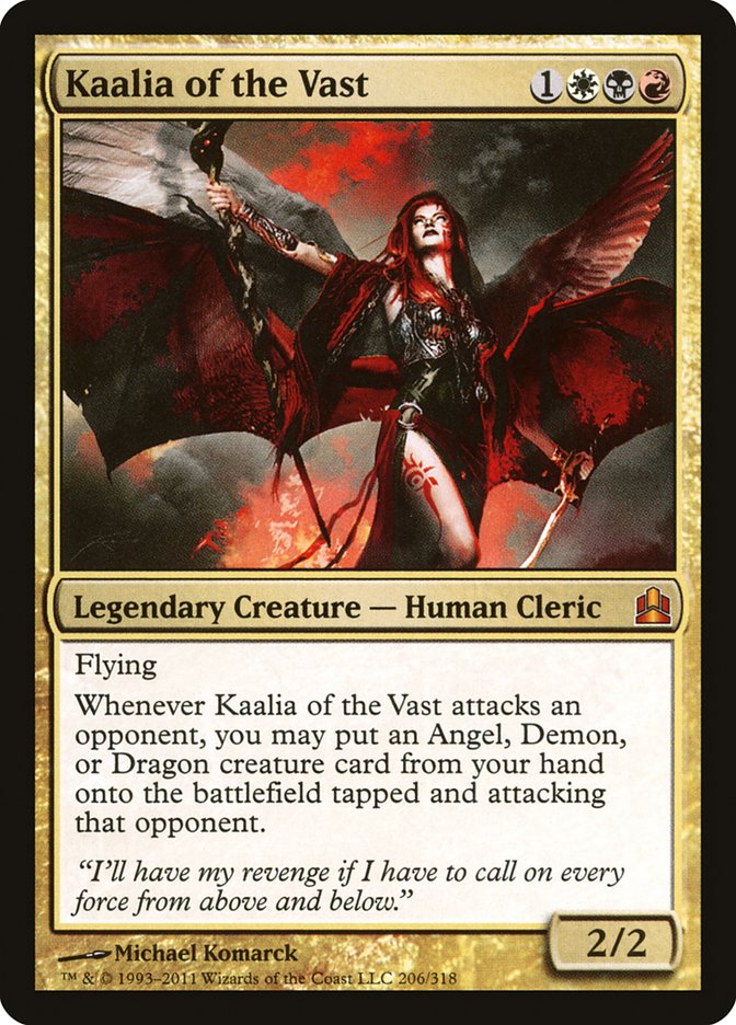 Kaalia of the Vast [Commander 2011] | Anubis Games and Hobby