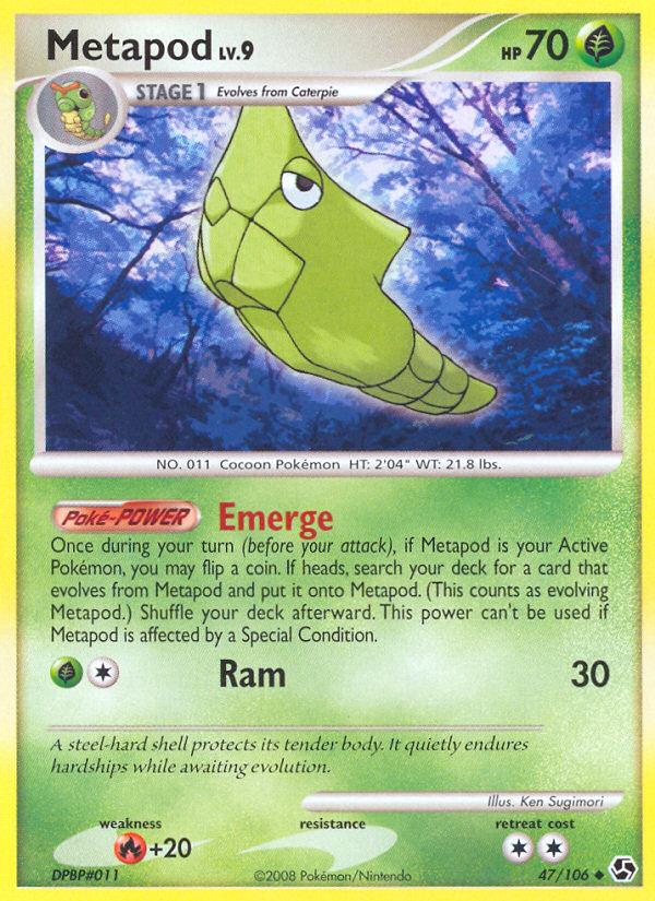 Metapod (47/106) [Diamond & Pearl: Great Encounters] | Anubis Games and Hobby