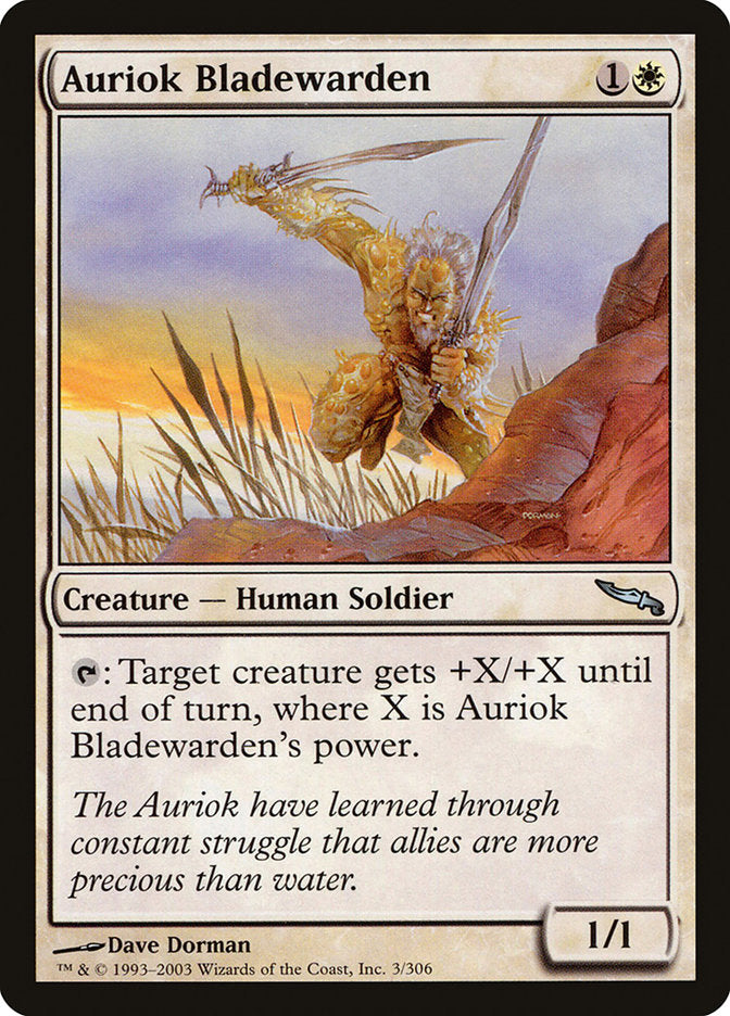 Auriok Bladewarden [Mirrodin] | Anubis Games and Hobby