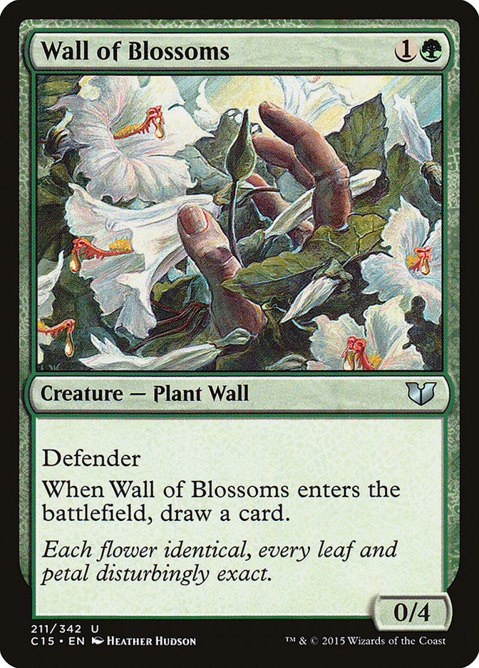 Wall of Blossoms [Commander 2015] | Anubis Games and Hobby