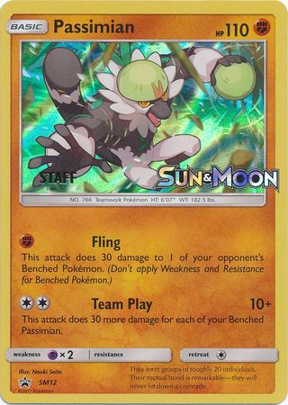 Passimian (SM12) (Staff Prerelease Promo) [Sun & Moon: Black Star Promos] | Anubis Games and Hobby