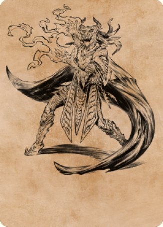 Livaan, Cultist of Tiamat Art Card [Commander Legends: Battle for Baldur's Gate Art Series] | Anubis Games and Hobby