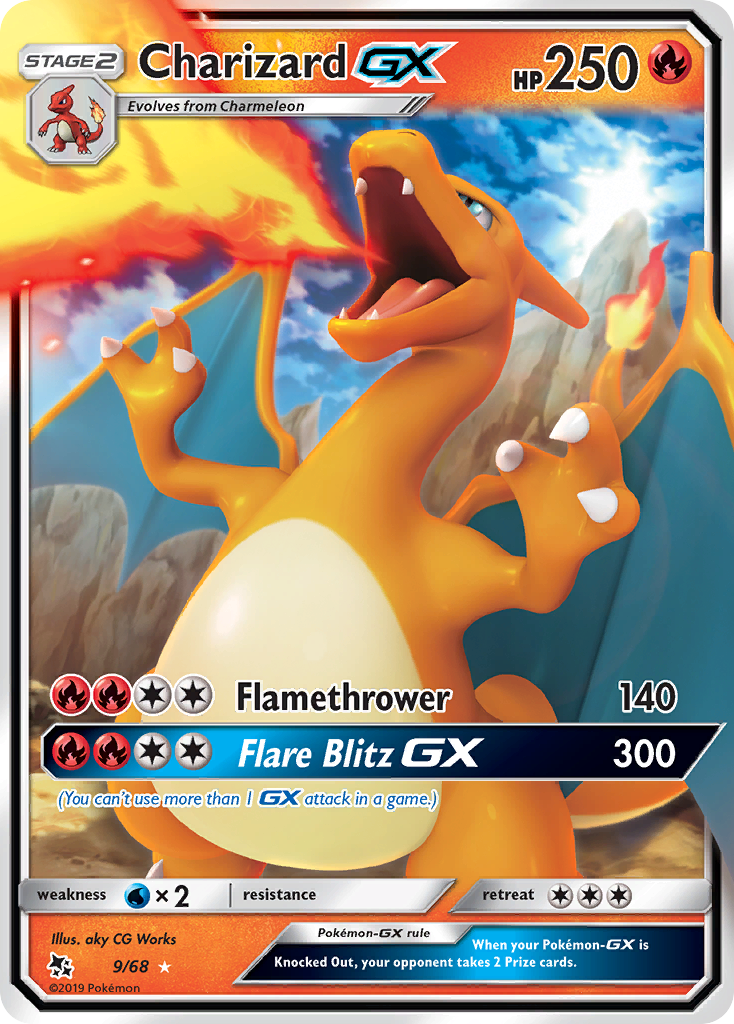 Charizard GX (9/68) [Sun & Moon: Hidden Fates] | Anubis Games and Hobby