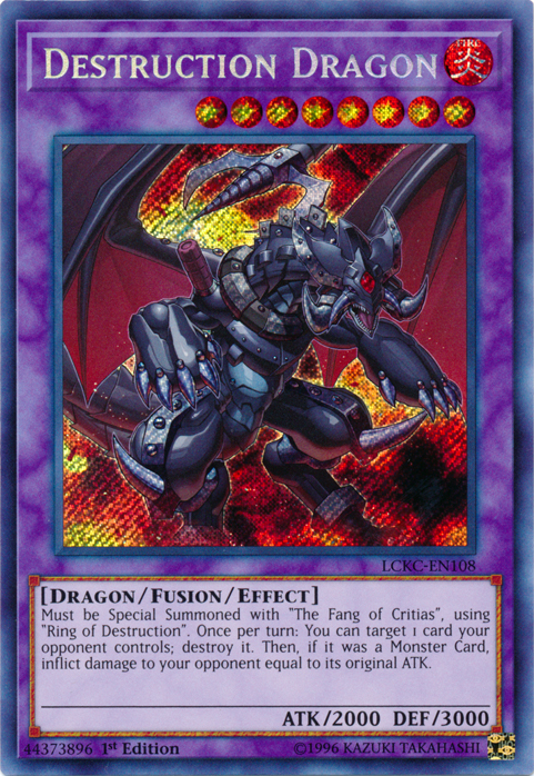 Destruction Dragon [LCKC-EN108] Secret Rare | Anubis Games and Hobby