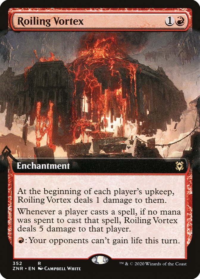 Roiling Vortex (Extended Art) [Zendikar Rising] | Anubis Games and Hobby