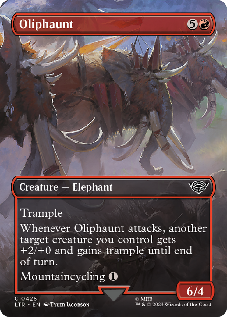Oliphaunt (Borderless Alternate Art) [The Lord of the Rings: Tales of Middle-Earth] | Anubis Games and Hobby