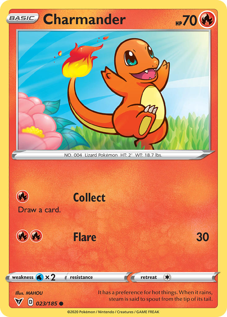 Charmander (023/185) [Sword & Shield: Vivid Voltage] | Anubis Games and Hobby