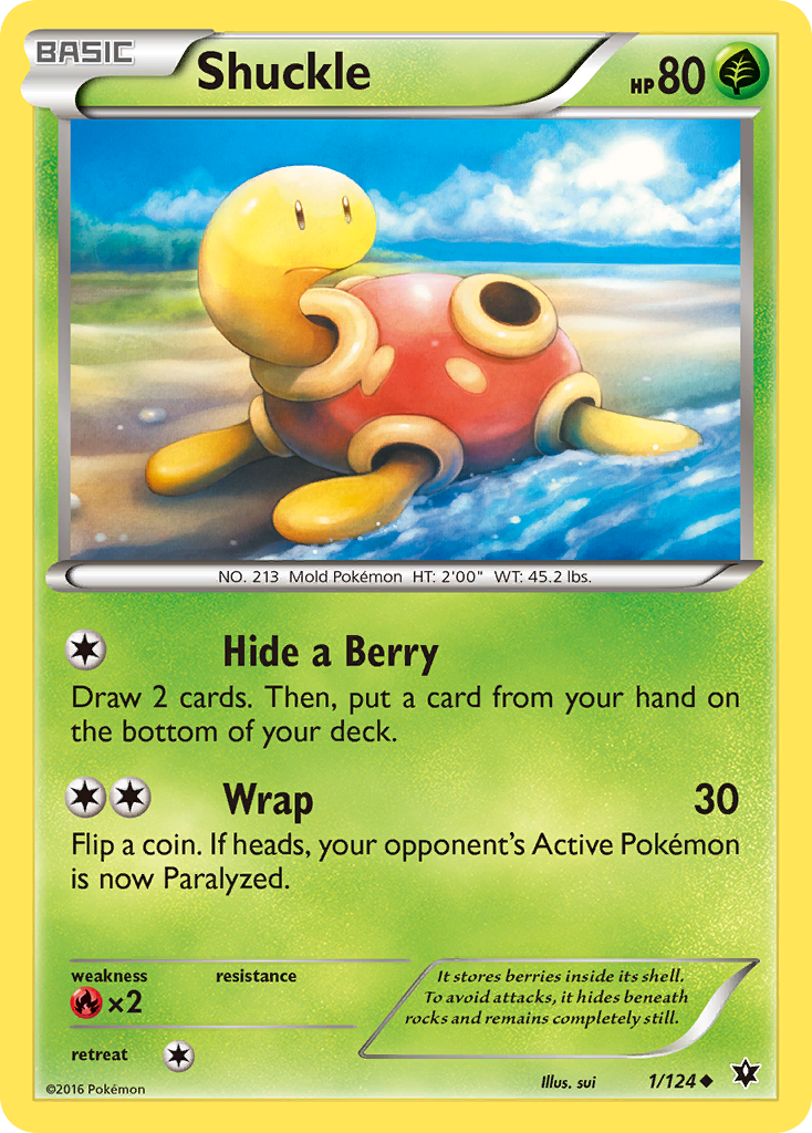 Shuckle (1/124) [XY: Fates Collide] | Anubis Games and Hobby