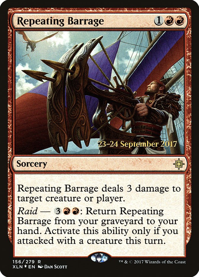 Repeating Barrage [Ixalan Prerelease Promos] | Anubis Games and Hobby