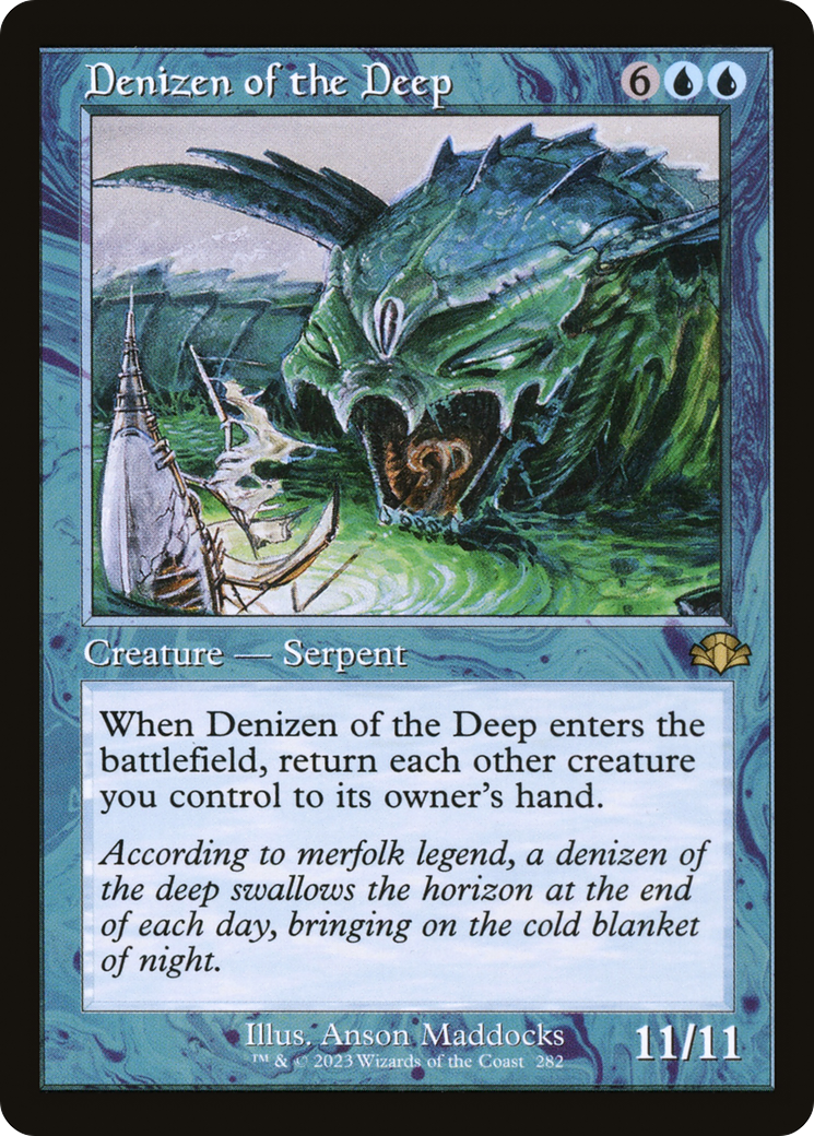 Denizen of the Deep (Retro) [Dominaria Remastered] | Anubis Games and Hobby
