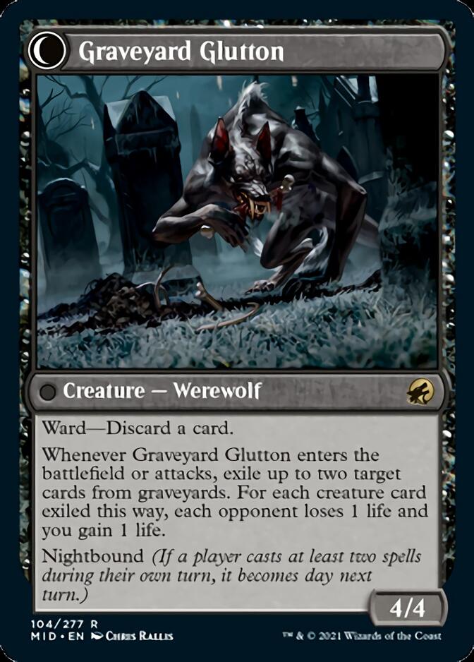 Graveyard Trespasser // Graveyard Glutton [Innistrad: Midnight Hunt] | Anubis Games and Hobby