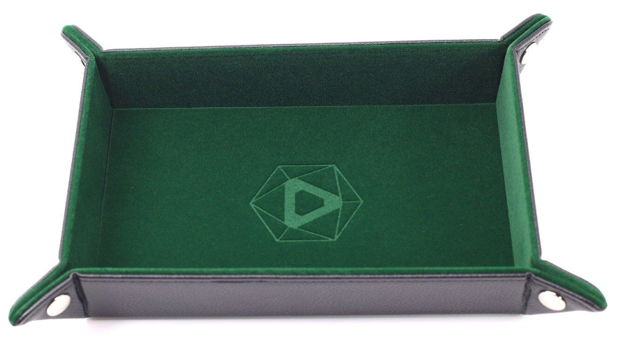 Folding Rectangle Tray - Green | Anubis Games and Hobby