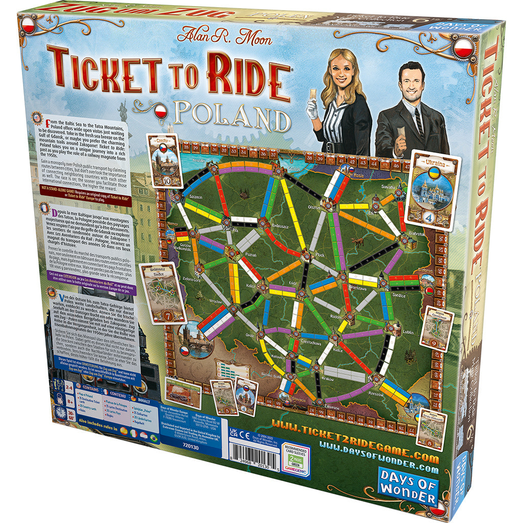 Ticket to Ride: Poland Map Collection | Anubis Games and Hobby