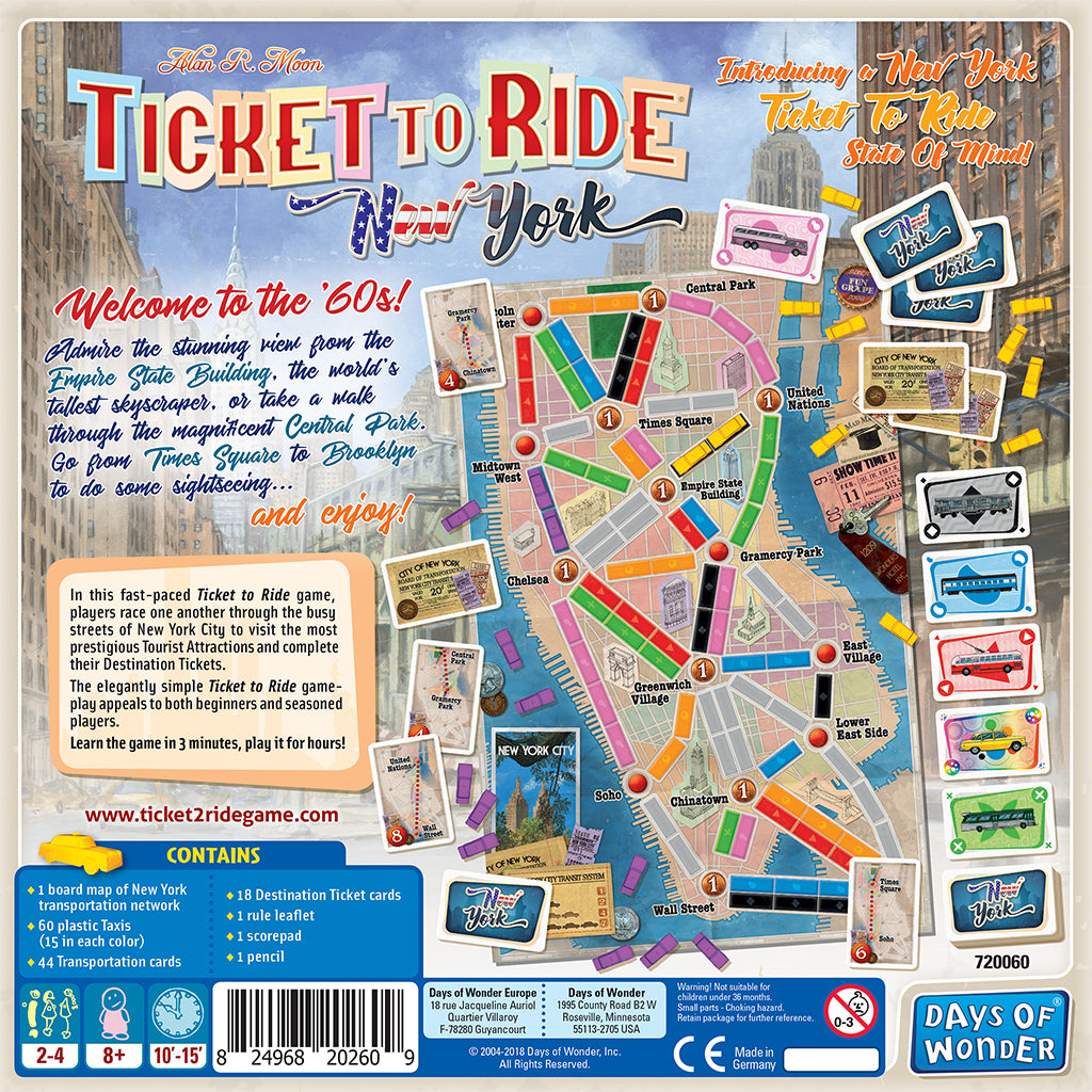 Ticket to Ride: New York | Anubis Games and Hobby
