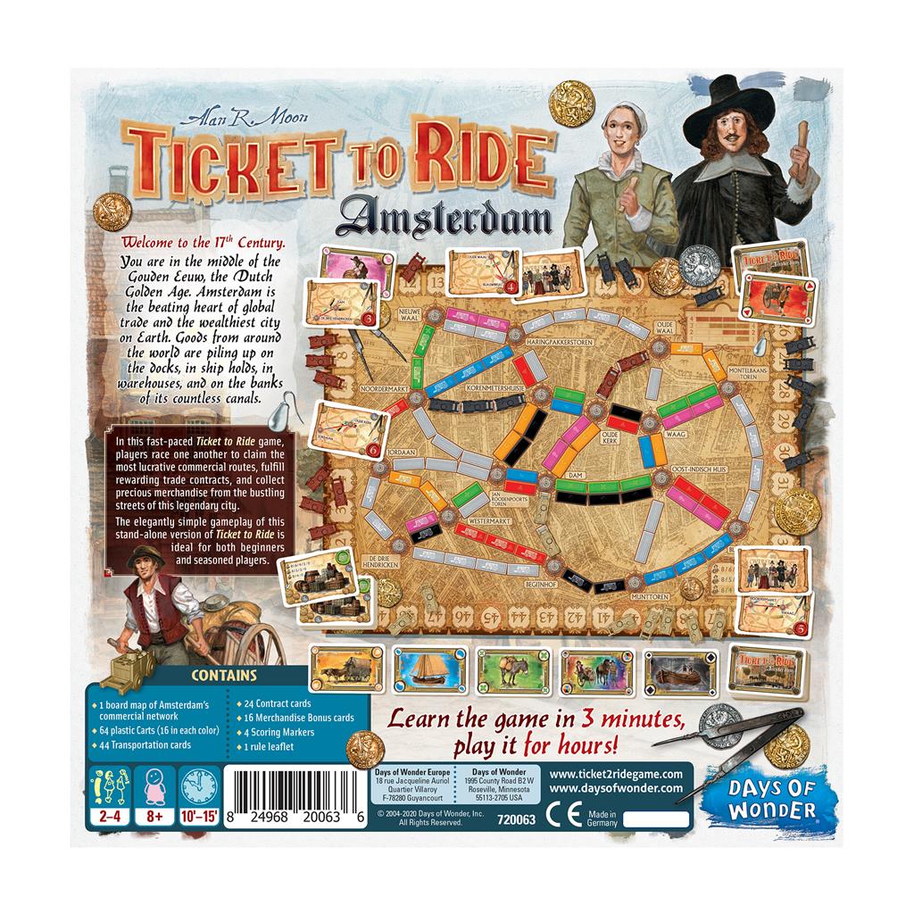 Ticket to Ride: Amsterdam | Anubis Games and Hobby