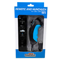 Wii / Wii U Remote & Nunchuk Black | Anubis Games and Hobby