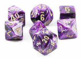 Vortex Purple/Gold 7-Die Set | Anubis Games and Hobby