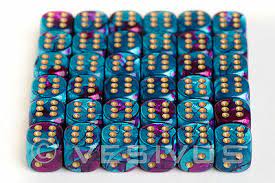 Gemini Purple/Teal/Gold 12mm | Anubis Games and Hobby