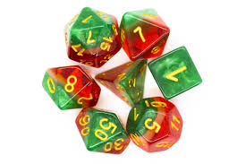 Gradients RPG dice Watermelon Yum | Anubis Games and Hobby