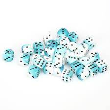 Gemini Teal/White/Black 12mm | Anubis Games and Hobby