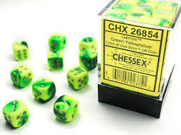 Gemini Green/Yellow/Silver 12mm | Anubis Games and Hobby