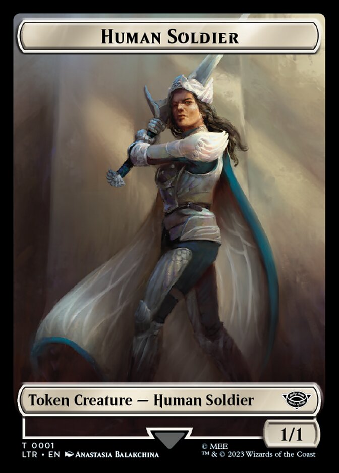 Human Soldier Token (01) [The Lord of the Rings: Tales of Middle-Earth Tokens] | Anubis Games and Hobby