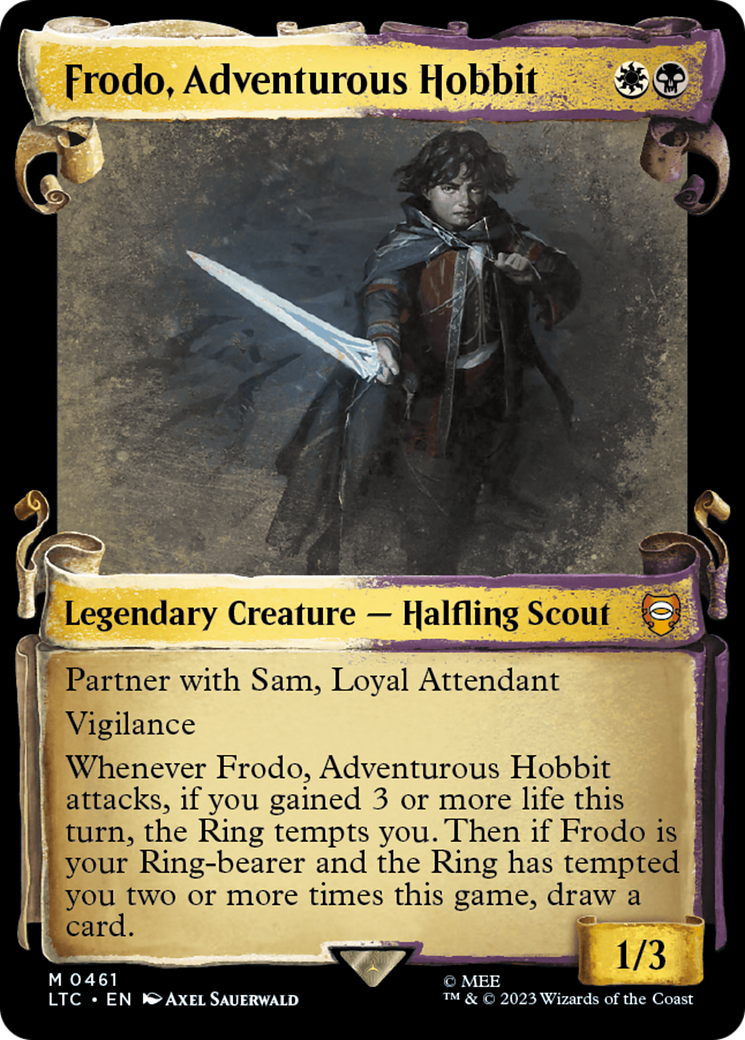 Frodo, Adventurous Hobbit [The Lord of the Rings: Tales of Middle-Earth Commander Showcase Scrolls] | Anubis Games and Hobby