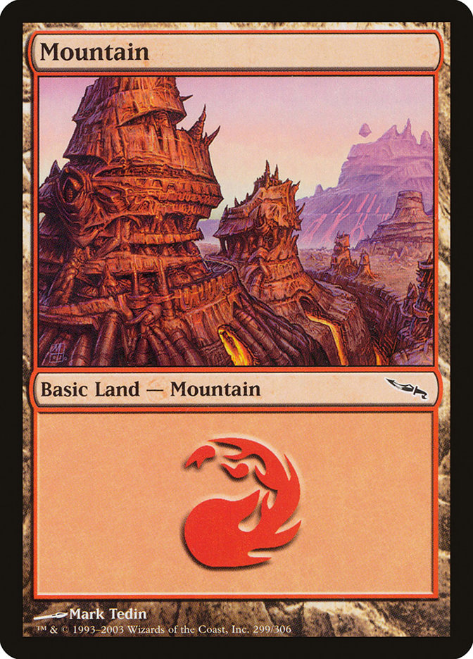 Mountain (299) [Mirrodin] | Anubis Games and Hobby