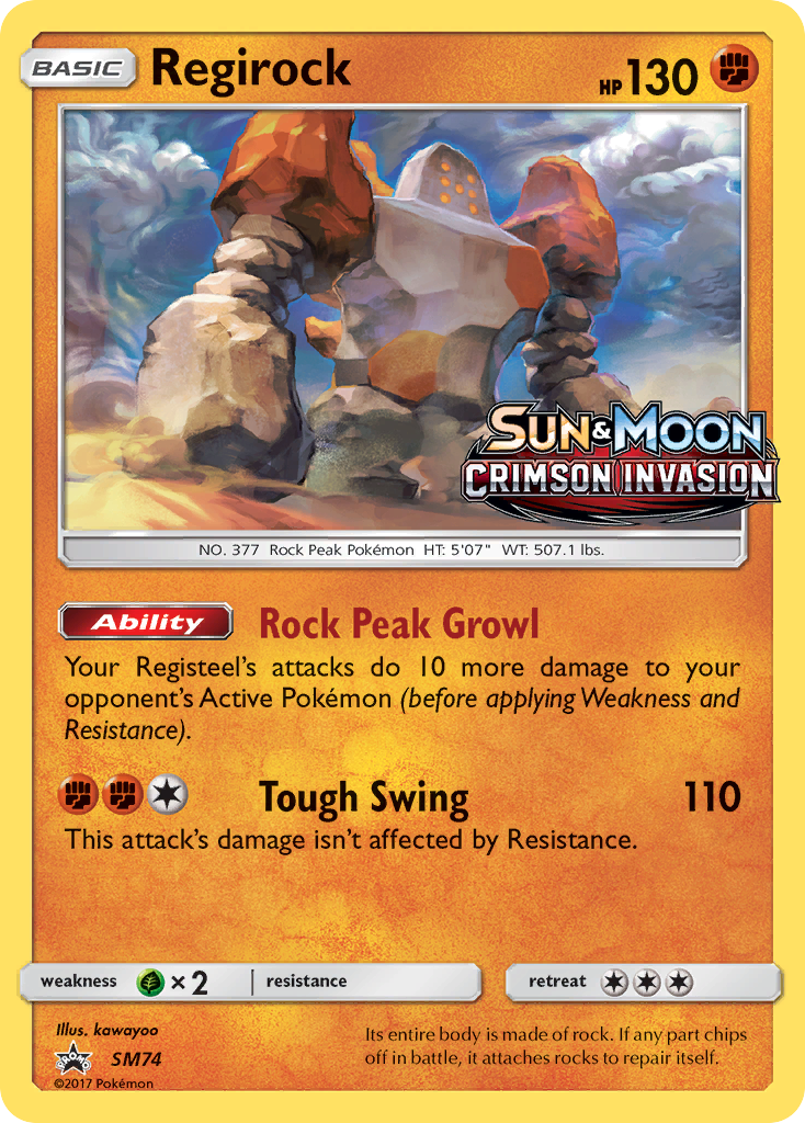 Regirock (SM74) [Sun & Moon: Black Star Promos] | Anubis Games and Hobby