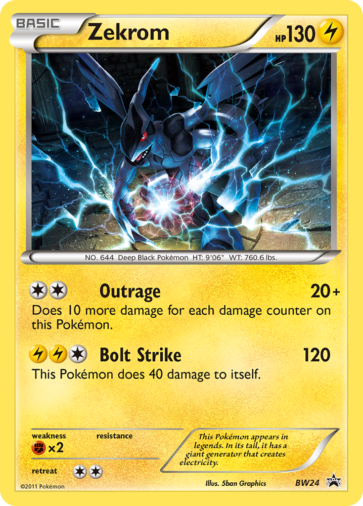 Zekrom (BW24) [Black & White: Black Star Promos] | Anubis Games and Hobby