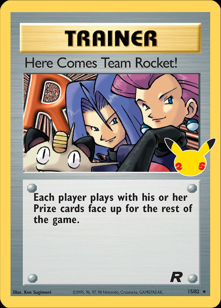 Here Comes Team Rocket! (15/82) [Celebrations: 25th Anniversary - Classic Collection] | Anubis Games and Hobby