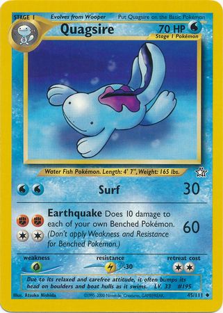 Quagsire (45/111) [Neo Genesis Unlimited] | Anubis Games and Hobby