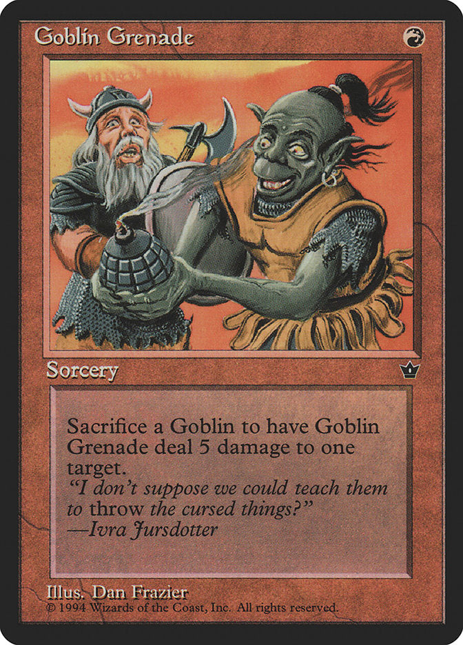 Goblin Grenade (Dan Frazier) [Fallen Empires] | Anubis Games and Hobby