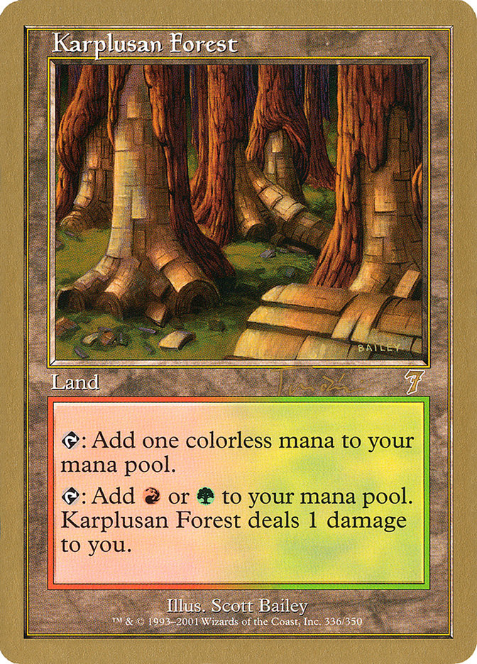 Karplusan Forest (Jan Tomcani) [World Championship Decks 2001] | Anubis Games and Hobby