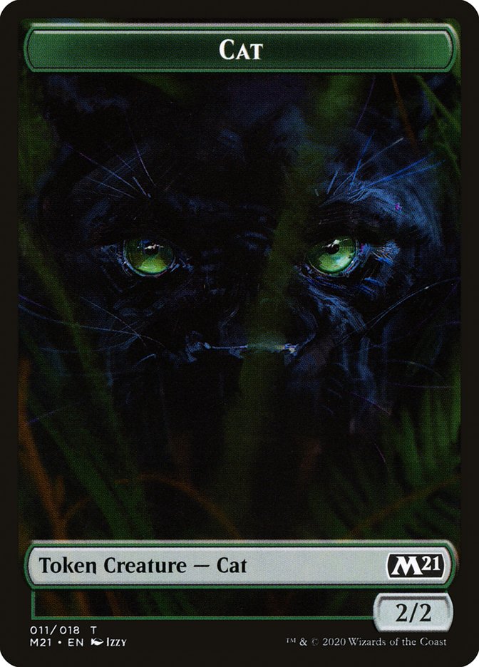 Cat Token (011/018) [Core Set 2021 Tokens] | Anubis Games and Hobby