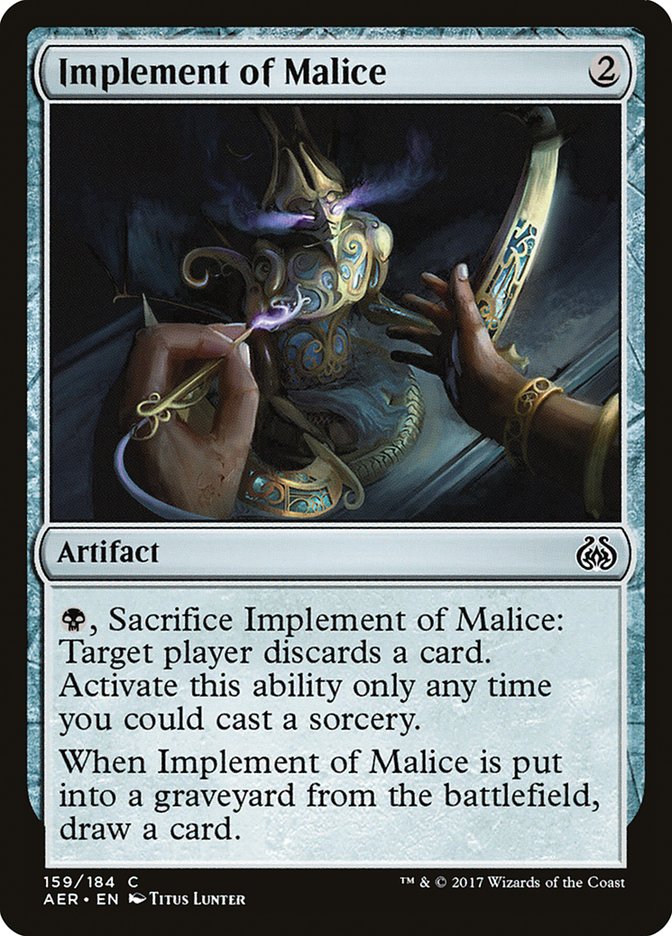 Implement of Malice [Aether Revolt] | Anubis Games and Hobby