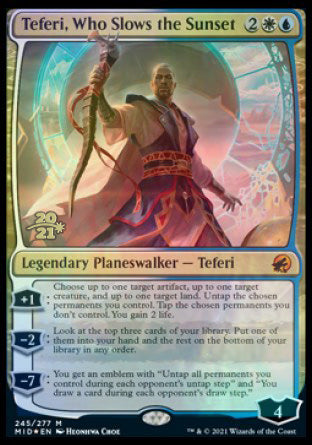 Teferi, Who Slows the Sunset [Innistrad: Midnight Hunt Prerelease Promos] | Anubis Games and Hobby
