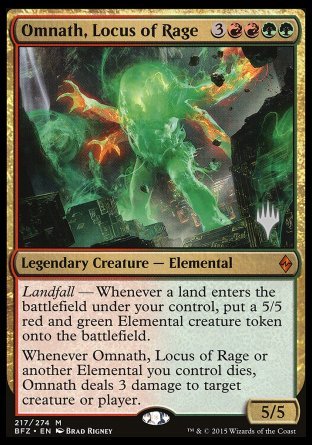 Omnath, Locus of Rage (Promo Pack) [Battle for Zendikar Promos] | Anubis Games and Hobby