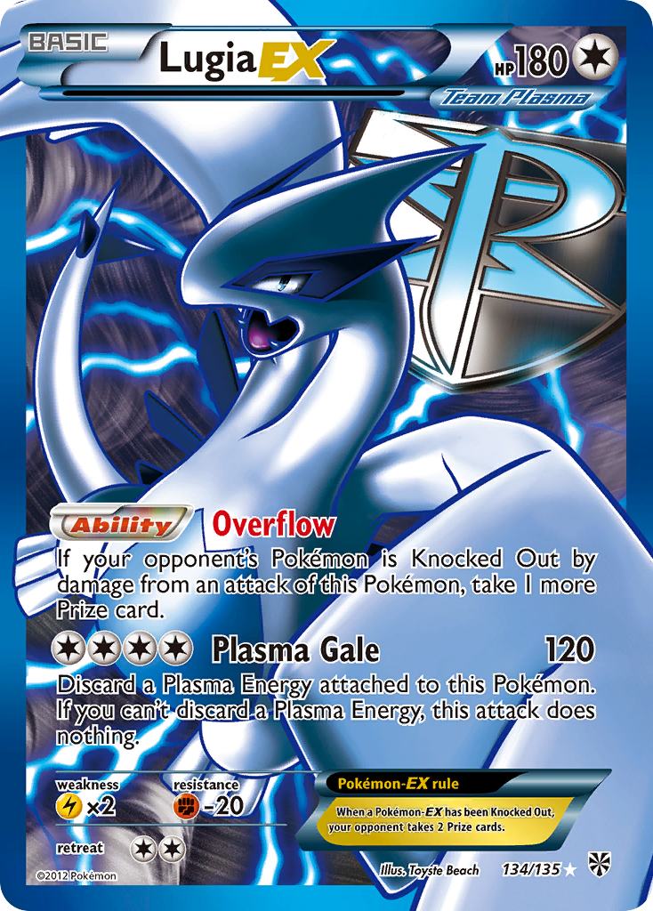 Lugia EX (134/135) [Black & White: Plasma Storm] | Anubis Games and Hobby