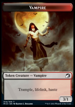 Vampire Token [Innistrad: Midnight Hunt Tokens] | Anubis Games and Hobby