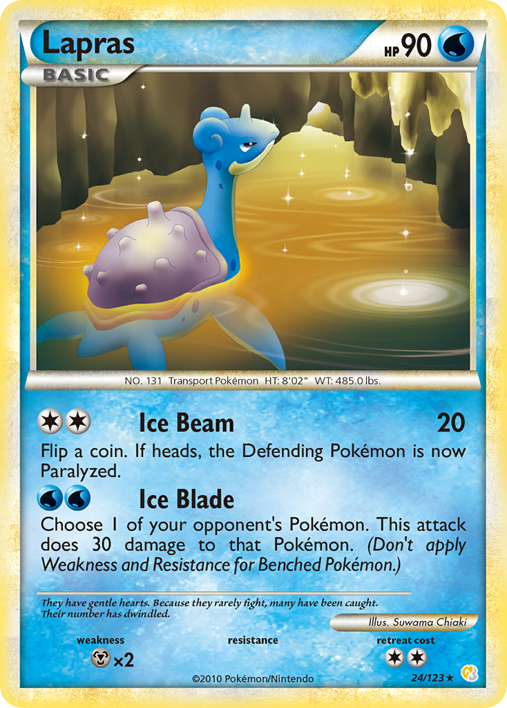 Lapras (24/123) [HeartGold & SoulSilver: Base Set] | Anubis Games and Hobby