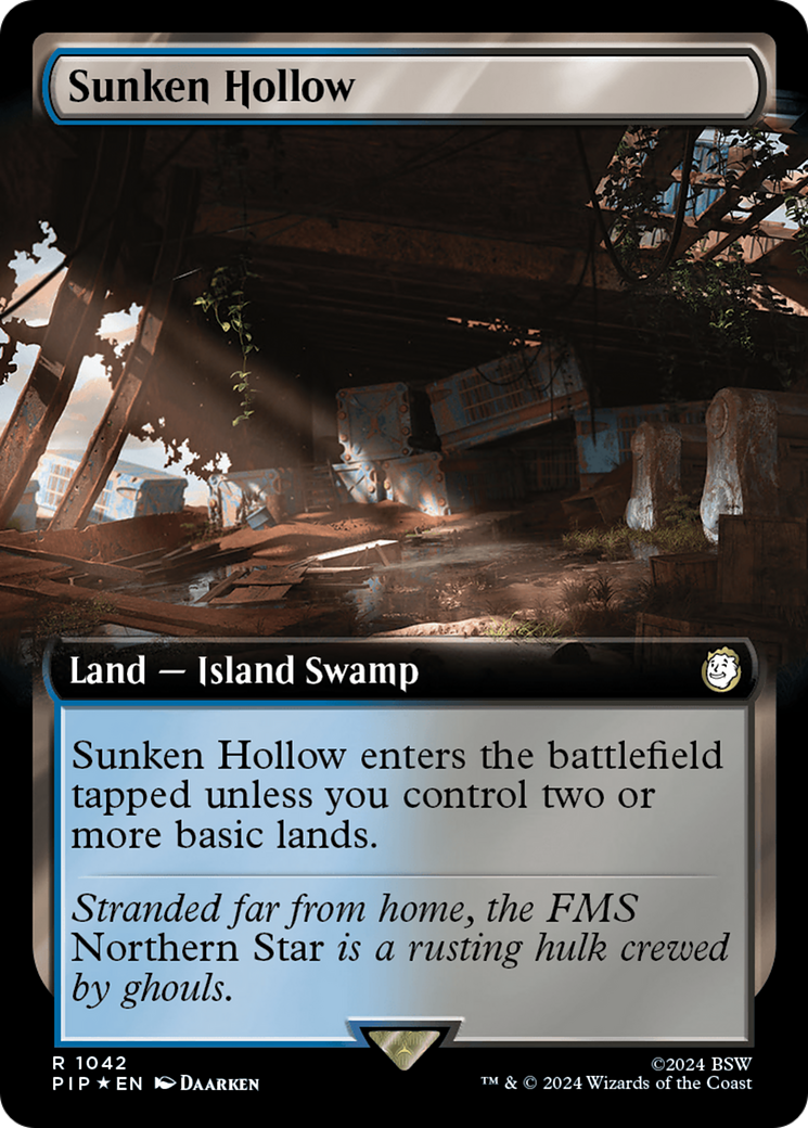 Sunken Hollow (Extended Art) (Surge Foil) [Fallout] | Anubis Games and Hobby