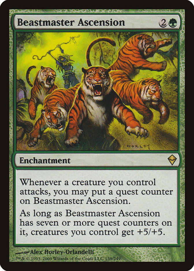 Beastmaster Ascension [Zendikar] | Anubis Games and Hobby